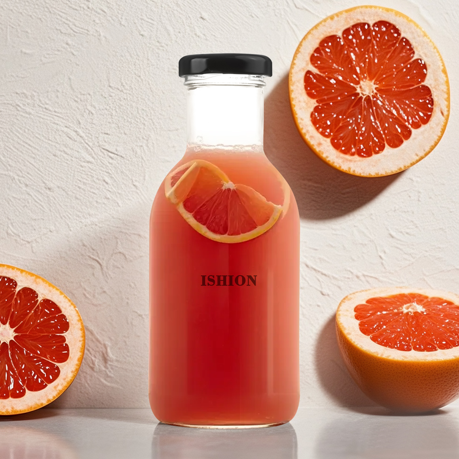 Custom Glass Juice Bottle,250ml,350ml,500ml